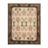 Sutcliffe 8x10 Hand Tufted Hand Made 100% Wool Transitional Oriental Area Rug Olive Green, Wine Color